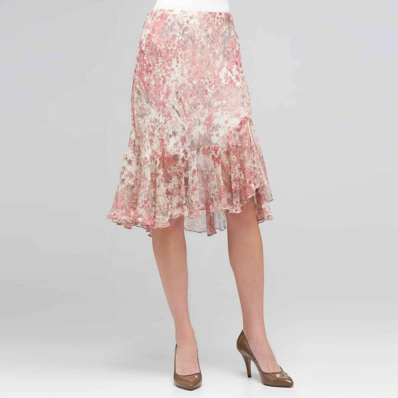 Long Ruffle Skirt, Multi, large image number 0